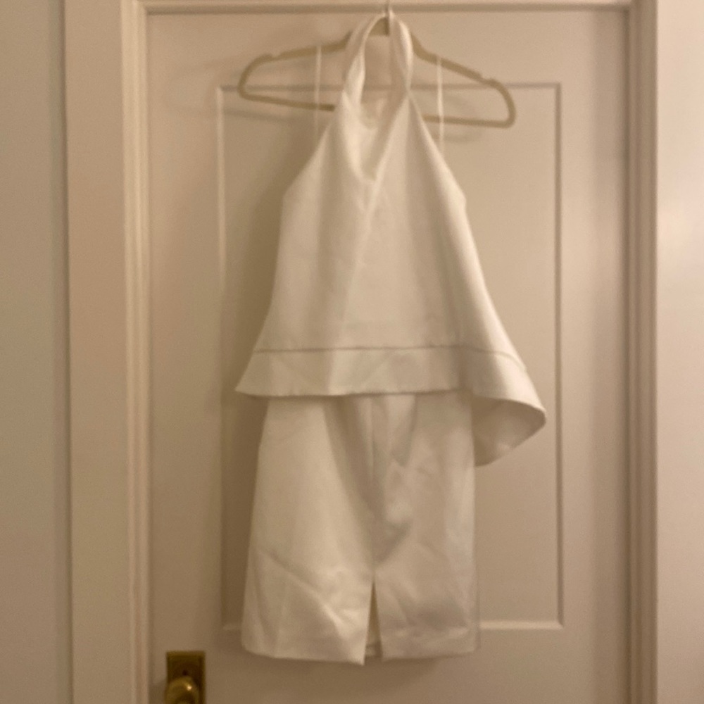 Keepsake the label ivory new world halter dress